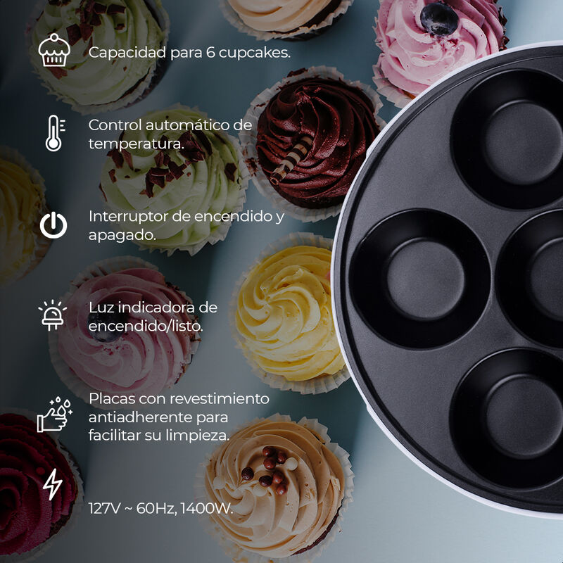 M&aacute;quina de Cupcakes o Muffins Daewoo 6 piezas image number null