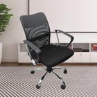 Silla Ejecutiva Negra con Altura Ajustable, Reclinable y Tapizada en Tela – Comodidad y Elegancia para tu Oficina.