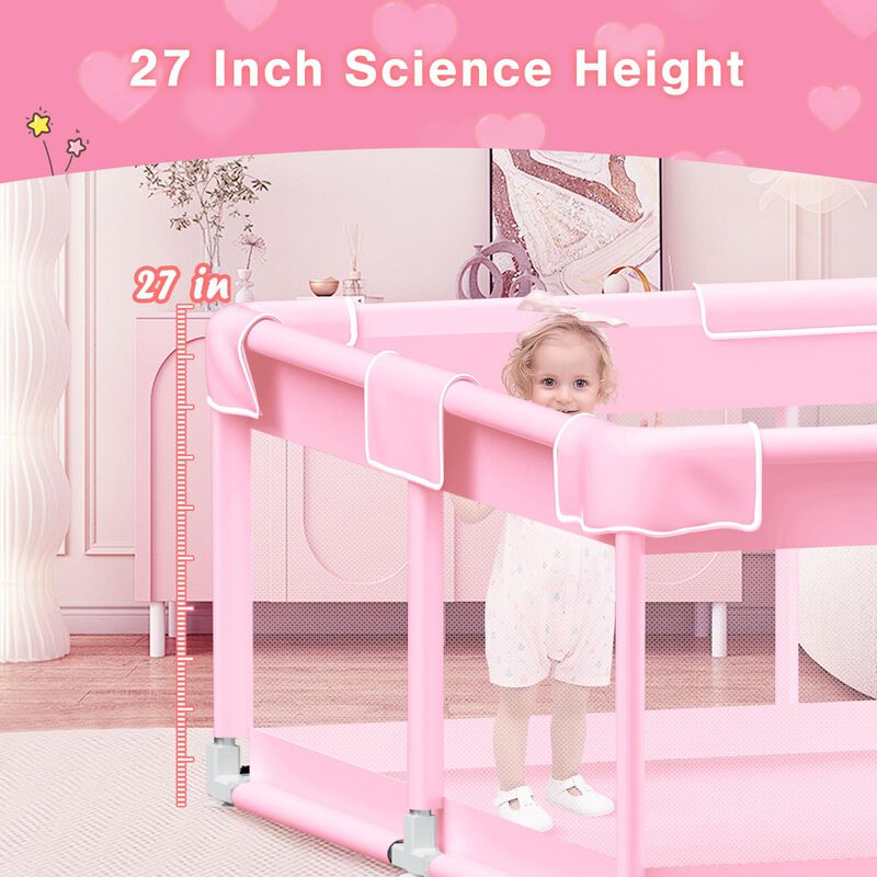 Baby Playpen Jaobeem Pink Para Princesita Para ... image number null