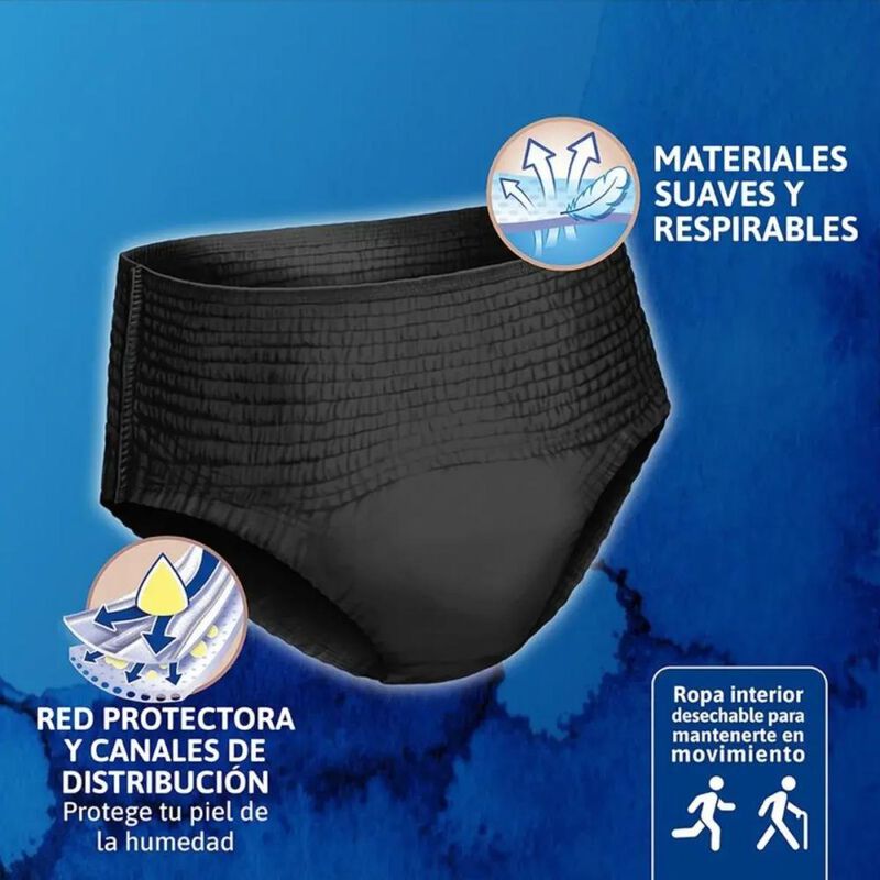 Tena Pants Discret Negro Grande 13 Piezas image number null