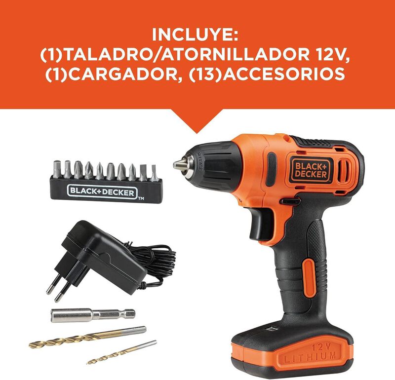 Atornillador Inal&aacute;mbrico Black Mas Decker 12v C... image number null