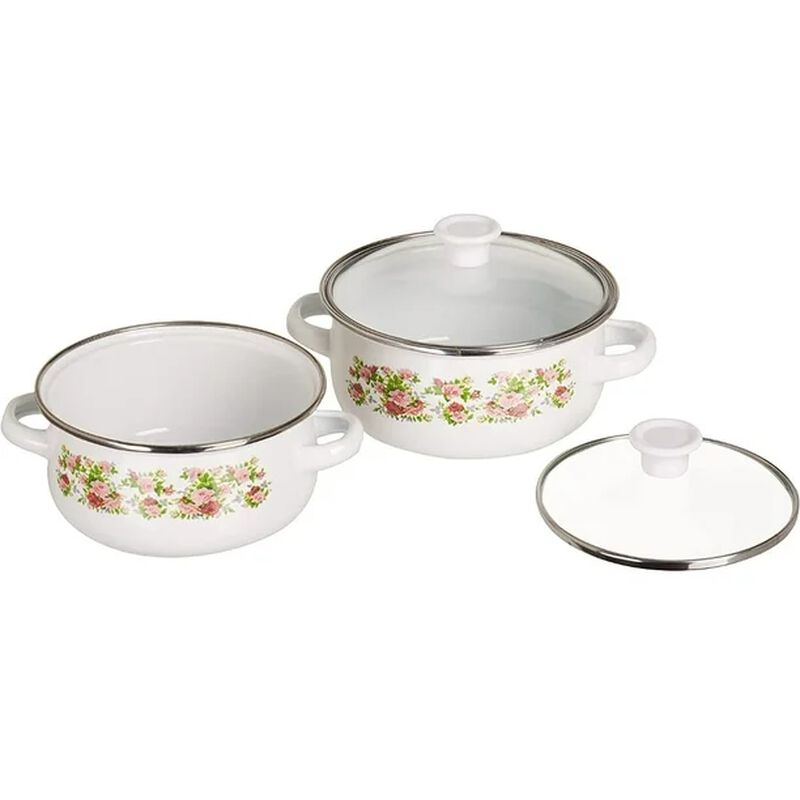 Hot Spot Juego de 3 Ollas de Peltre con Tapa 12... image number null