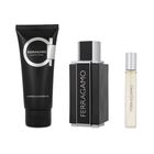 Set Ferragamo Sublime Leather Intense 3pzs Fragancia 100ml Edp Spray/ Shower Gel 100ml/ 15ml Edp Spray