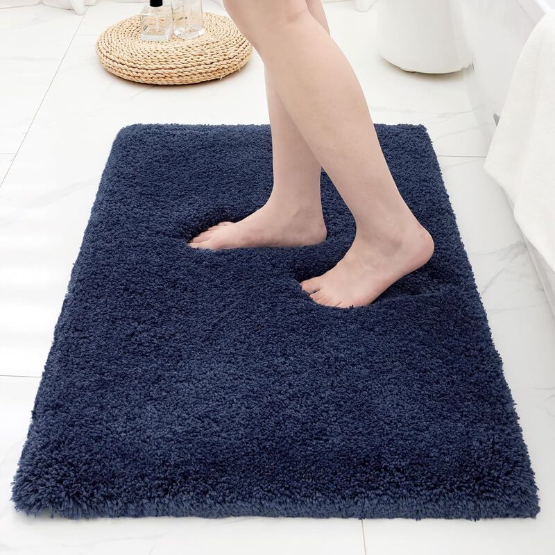 Alfombra Ruggnovea De Microfibra 81x51 cm Azul ... image number null