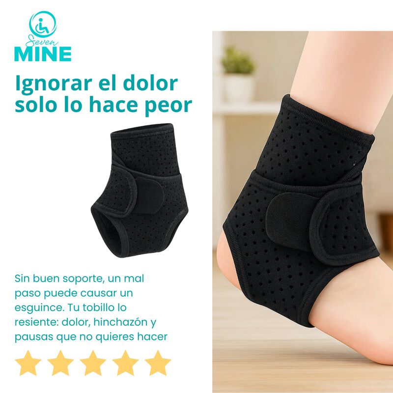 Tobillera Compresión Doble Capa 360° | Soporte ... image number null