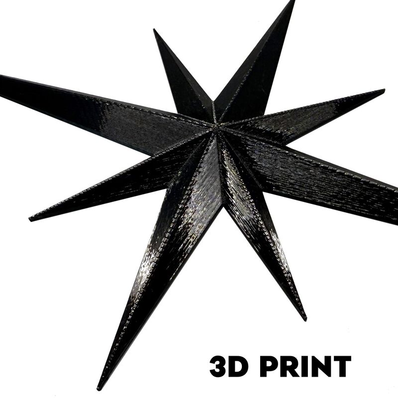 Escultura De Pared Stylor Con Forma De Estrella... image number null