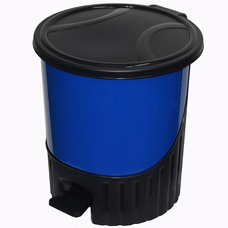 Cesto de Basura Plástico con Pedal 14 Litros Az... image number null