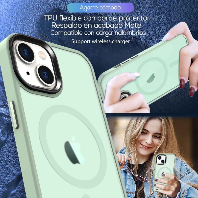 Funda Tekku Matte Style Mag Para Iphone 15 Plus... image number null