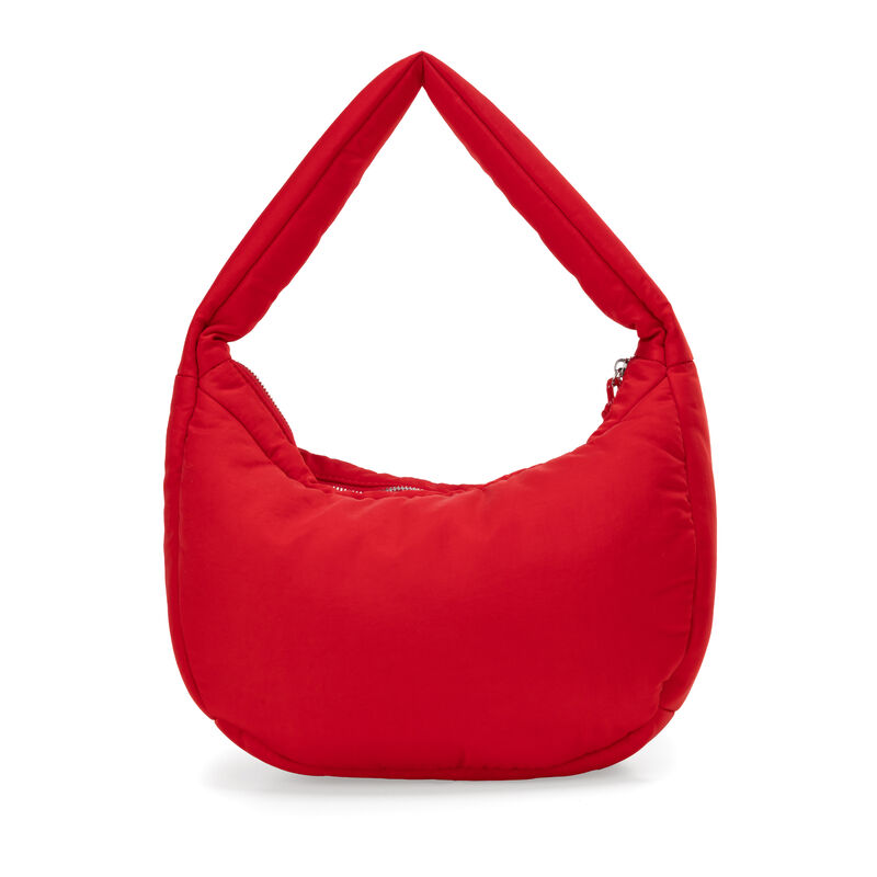 Bolsa Hobo Grande Look Puffy Color Rojo image number null