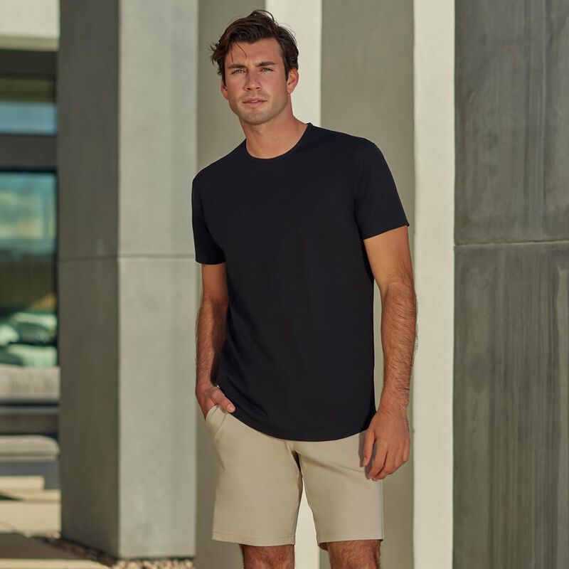 Camiseta BYLT Corte Ca&iacute;do Slim Fit Blanca XXL image number null
