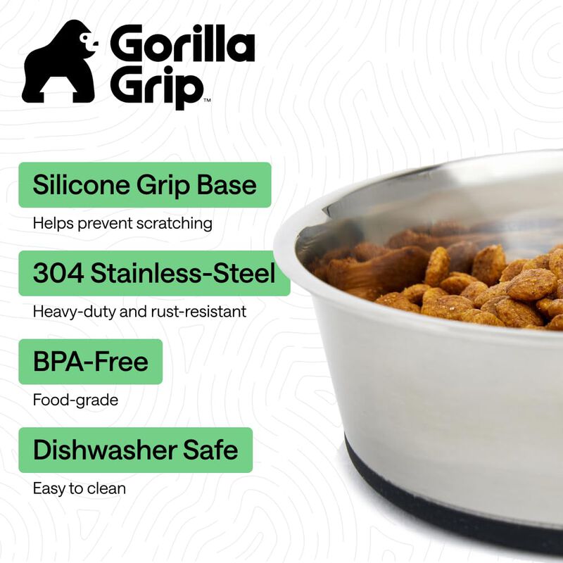 Taz&oacute;n Para Perro Gorilla Grip 1900 ml Negro Ace... image number null