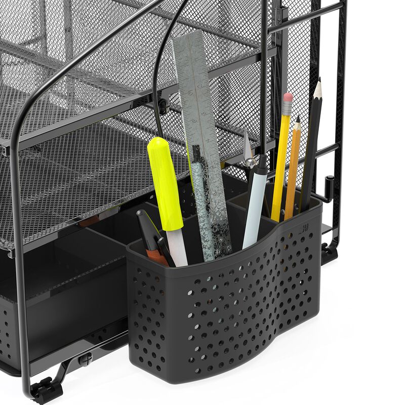 Caddy Simple Houseware Caj&oacute;n Deslizante Negro 2... image number null