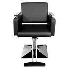 Sill&oacute;n Silla Barberia Est&eacute;tica Cuadrada 360&deg; Moderna Negro