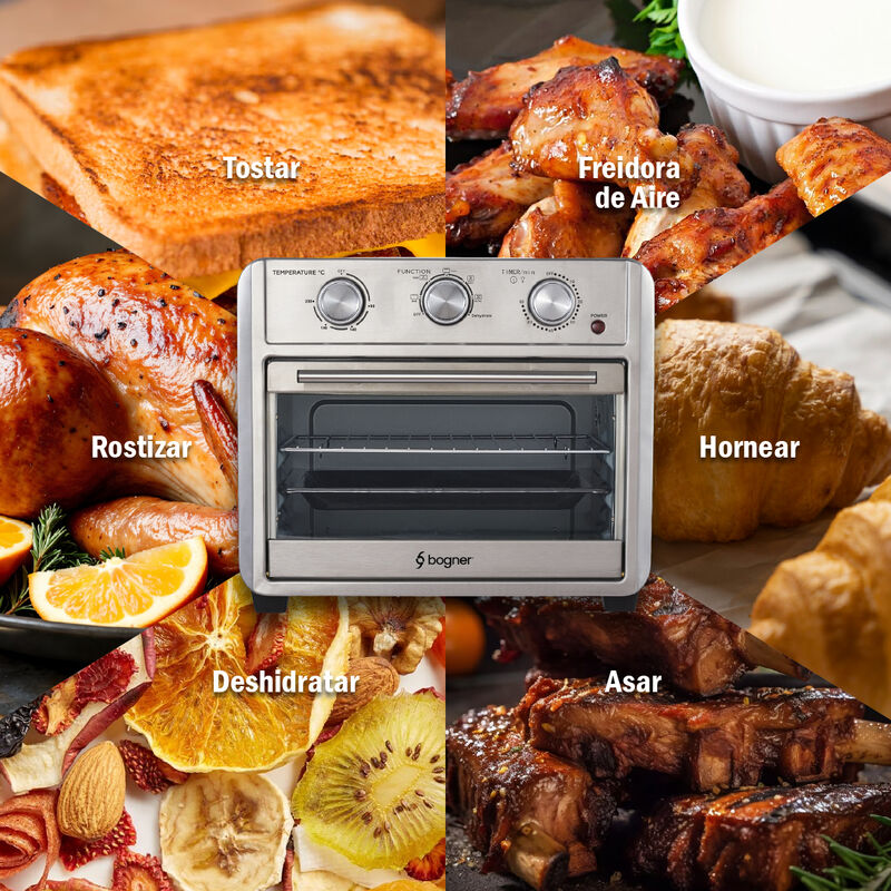 Horno Freidora De Aire Bogner 25l Baf25 6 En 1 ... image number null
