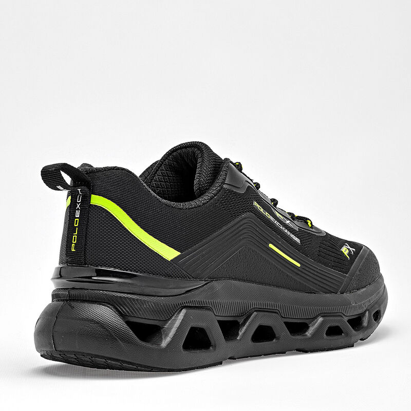 Polo exchange tenis para hombre negro cod 14138... image number null