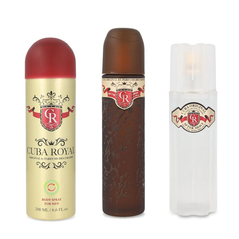 Set Cuba Royal 3pzs 100ml Edt Spray/desodorante... image number null