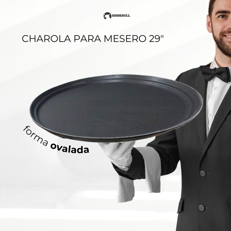 Charola imprerial ovalada 29 Pulgadas mesero Sh... image number null