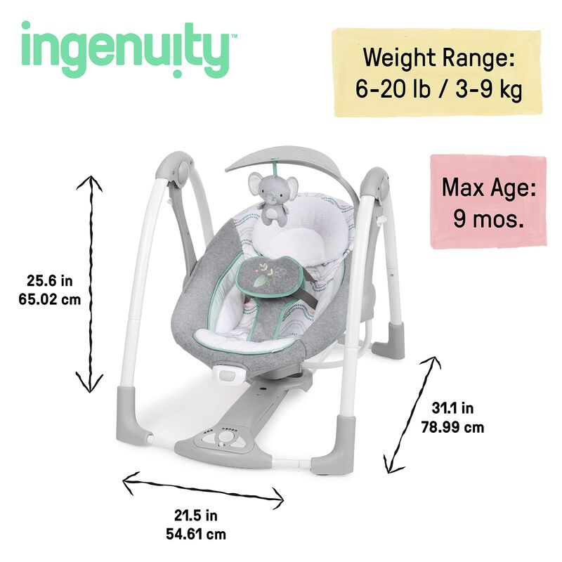 Columpio Para Beb&eacute;s Y Asiento Infantil Ingenuit... image number null
