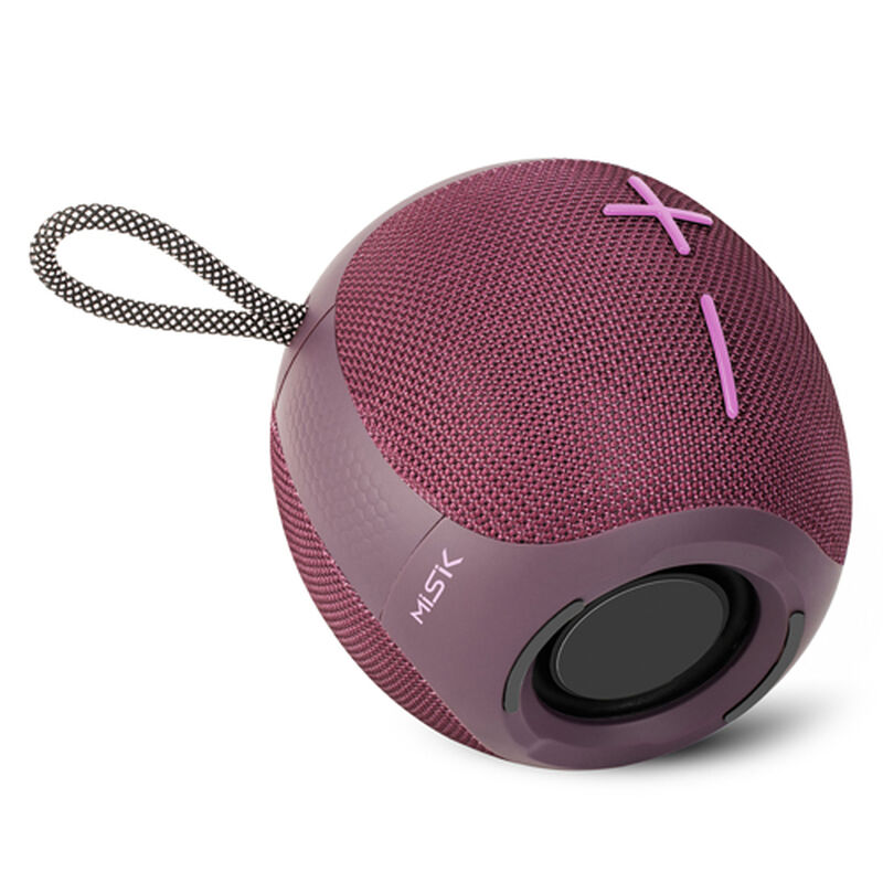 Misik Bocina Port&aacute;til Tws Ms242 Morado Con Luz ... image number null