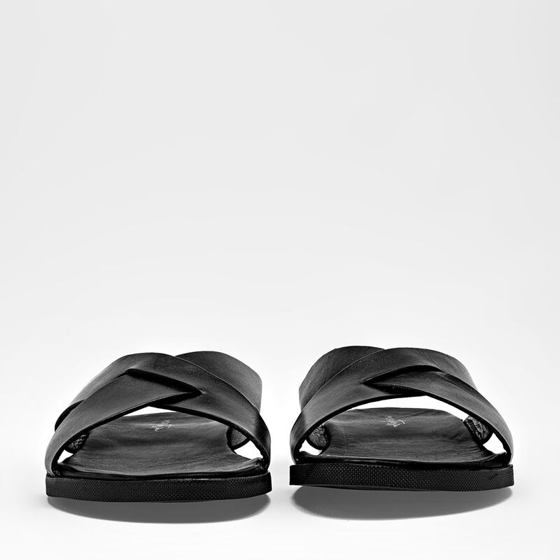 Mora Tierra sandalia para hombre negro cod 1413... image number null