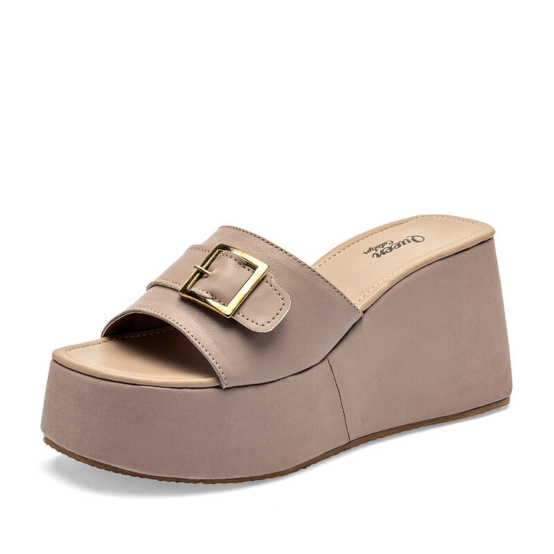 Queen sandalia plataforma para mujer beige cod ... image number null