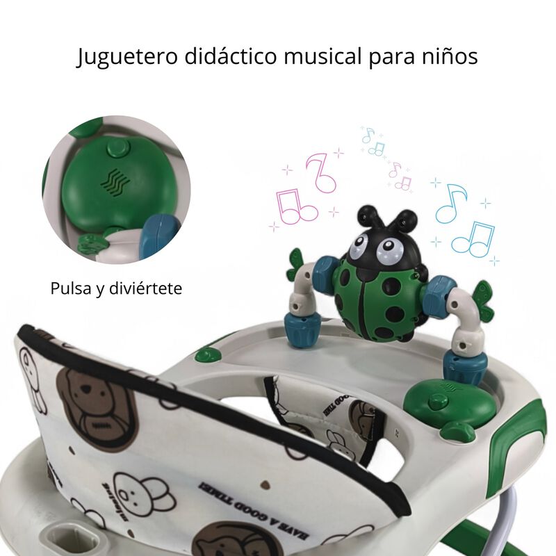 Andadera Musical Con Panel Did&aacute;ctico 3 Alturas ... image number null