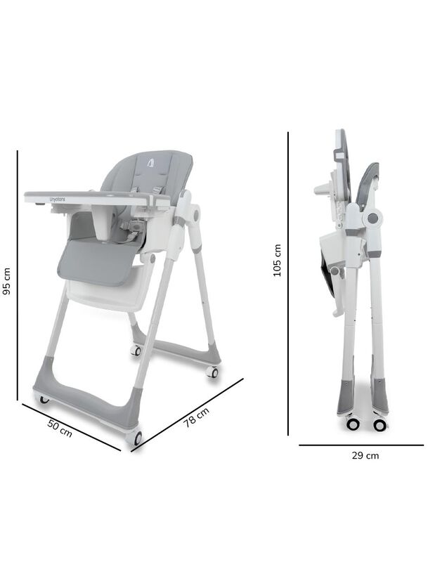 Silla periquera alta 5 en 1, silla para comer b... image number null