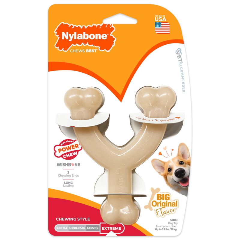 Juguete De Masticar Nylabone Wishbone Peque&ntilde;o S... image number null