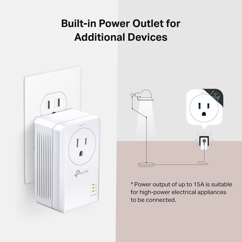 Kit De Adaptador Ethernet Powerline Tp-link Av1... image number null