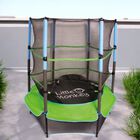 Brincolin Trampolin Infantil Con Red 1.4m Uso Rudo Verde