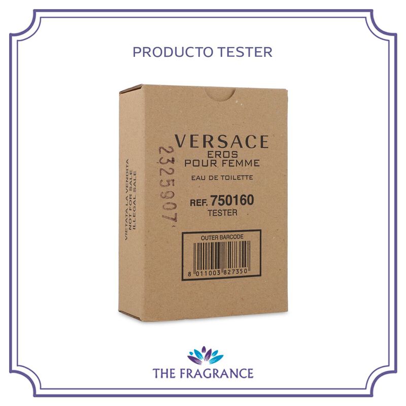 Tester Versace Eros Pour Femme 100ml Edt Spray image number null