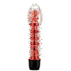 VIBRADOR DE GEL SUAVE TEXTURIZADO ROJO