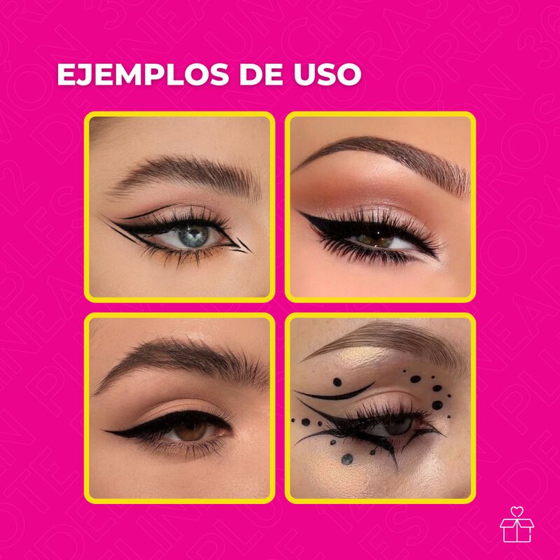 Lote 12 Delineadores Negro Indeleble Plum&oacute;n 36 ... image number null