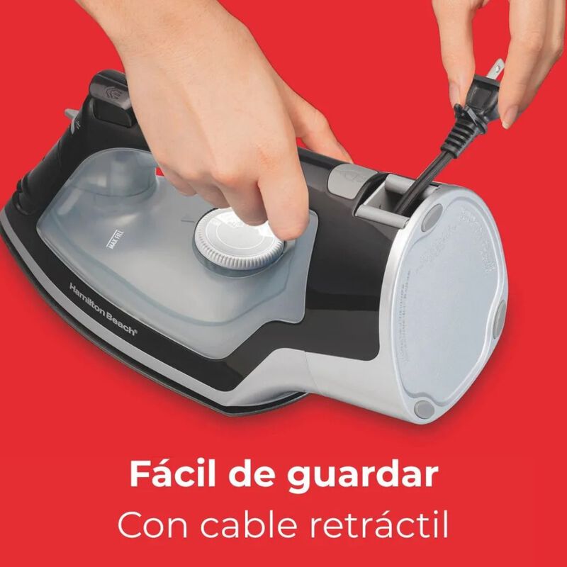 Plancha Ropa Cordon Retractil Vapor Hamilton Be... image number null