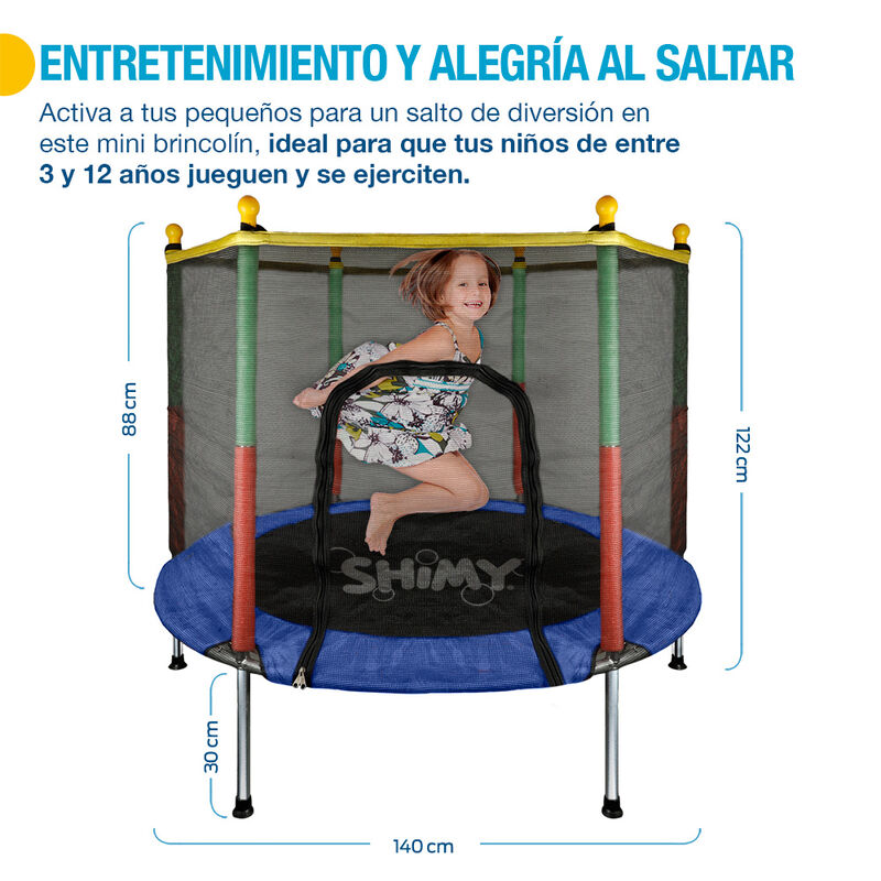 Brincolín Infantil Trampolín para Niños 3 a 12 ... image number null