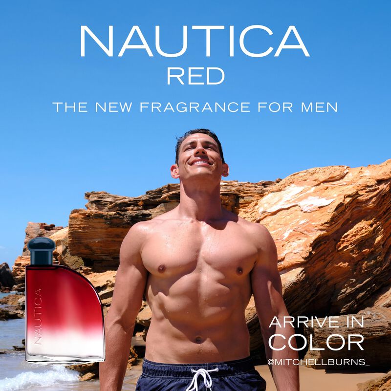 Perfume Nautica Color Red Edt 50 Ml + Spray Des... image number null