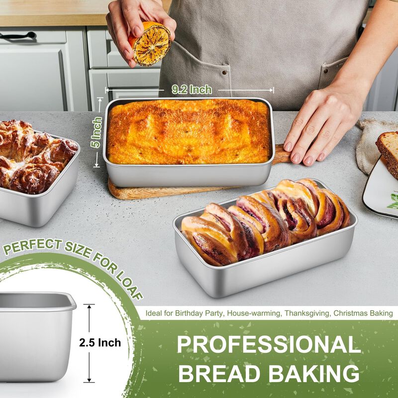 Molde para Pan P&P Chef 23x12 cm, Acero Inoxida... image number null