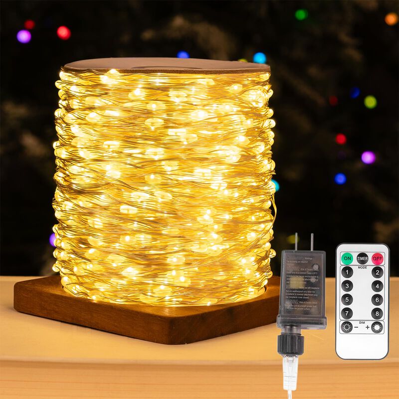 Luces De Cadena Zeluxdot 30 m 300 leds Blanco C... image number null