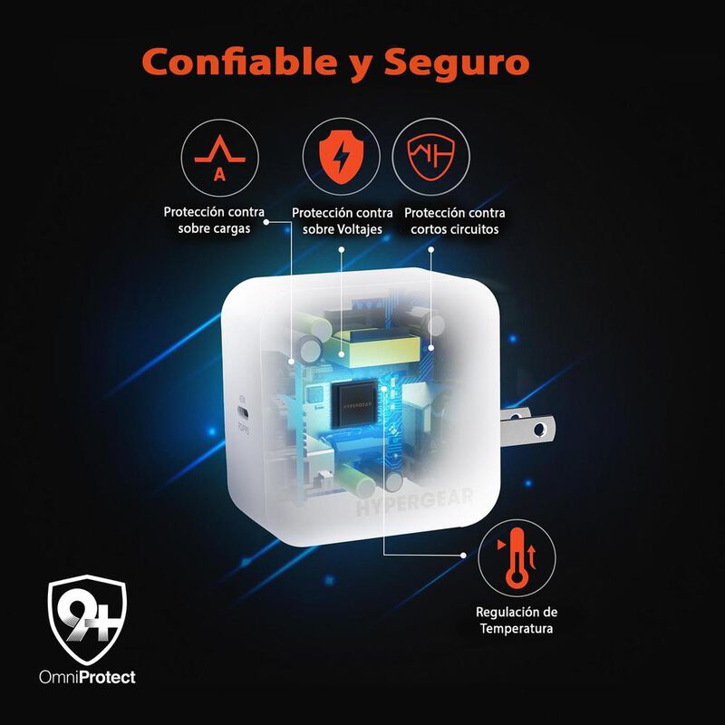 Cargador r&aacute;pido AC HYPERGEAR USB-C PD 45W PPS u... image number null