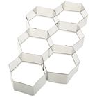 Cortador Hexagonal Ateco de Acero Inoxidable 6 Piezas