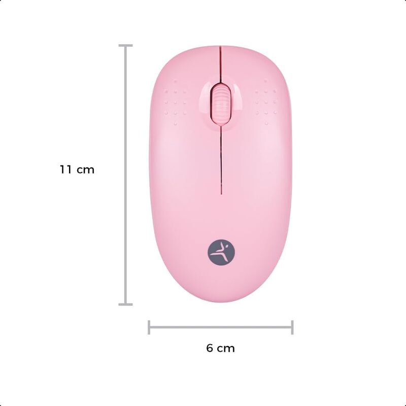 TechZone Pop Kit Pink Teclado y Mouse Inalámbri... image number null