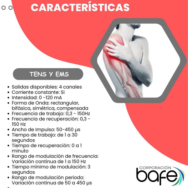 Electroestimulador Recargable Globus  Premium 4... image number null