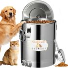 Upskypet Contenedor Herm&eacute;tico De Acero Inoxidable Para Alimento De Perro, 35 Lb (15,9 Kg)