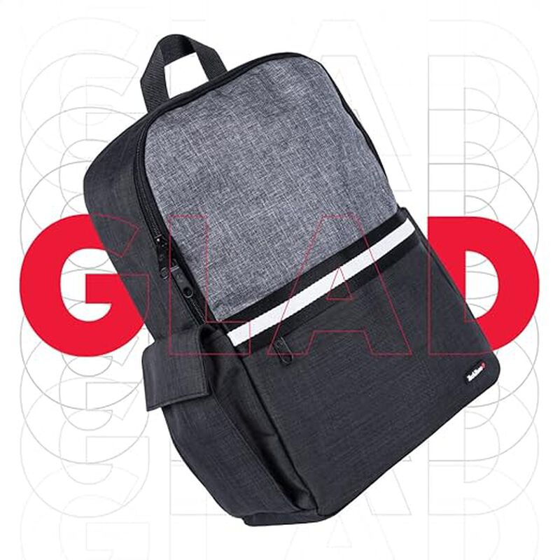 Mochila TechZone Negro con Gris Modelo GLAD Por... image number null