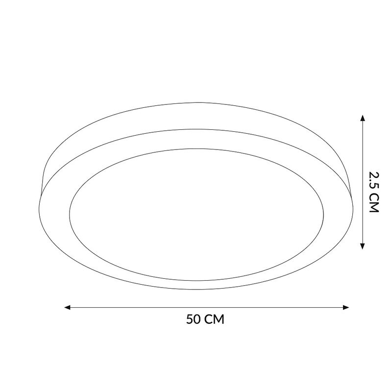 Plaf&oacute;n para techo Akari 48w Mil Luces image number null