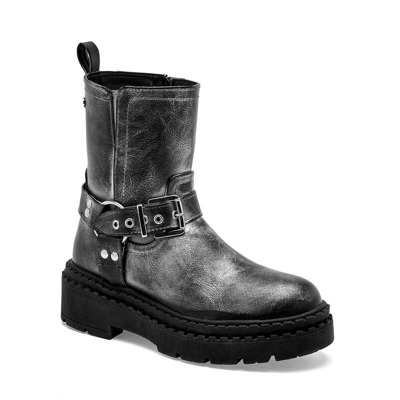 Moramora Bota para mujer negro plata image number null