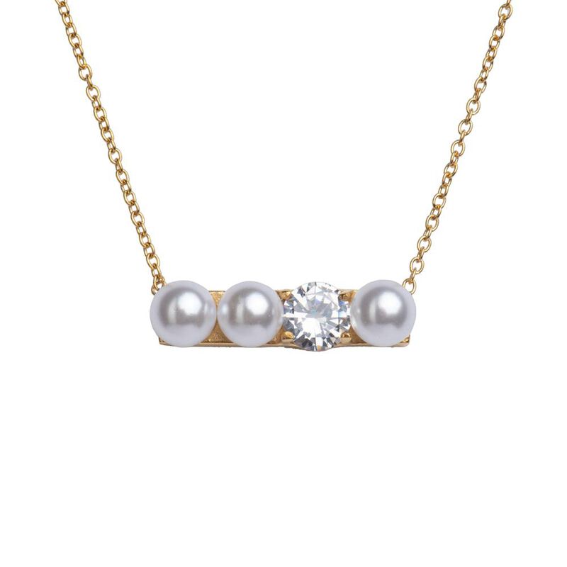 Collar Mujer Perlas Acero Inoxidable, Joyer&iacute;a F... image number null