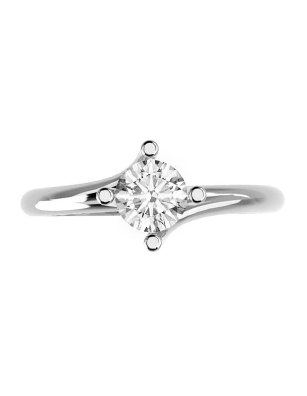 Anillo de Compromiso de 14K con Diamante de Lab... image number null