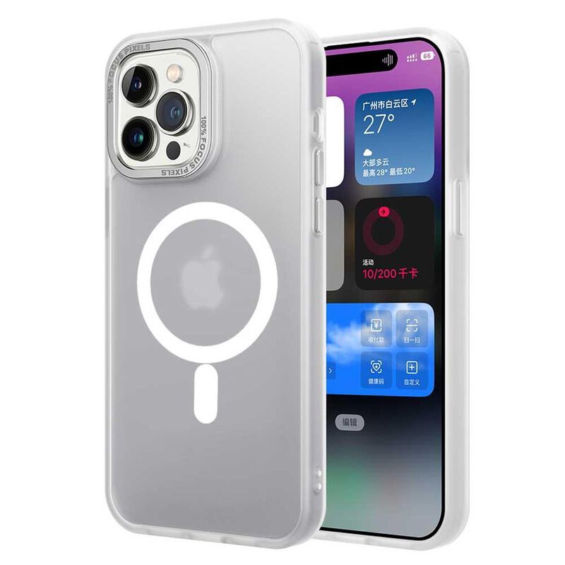 Funda TEKKU Matte para iPhone 15 PLUS Trans Bla... image number null