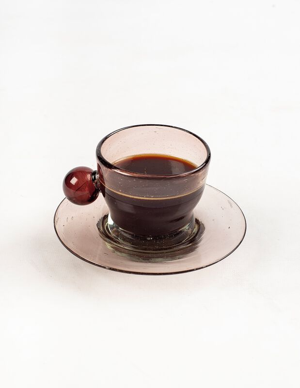 Tazas c/ Platos Set de 6 Tazas con Plato de Vid... image number null